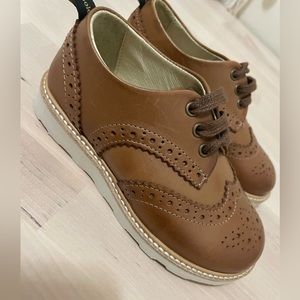 Young Soles Tan Leather Brogue Shoes